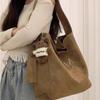 Embroidered Tote Bag with Large Capacity, Casual Letter-style, Commuter Single Shoulder Crossbody Bag