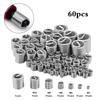 60Piece Steel Wire Thread Inserts Helical Coil Threaded Inserts Set 3mm To 12mm With AntiVibration Locking Mechanism