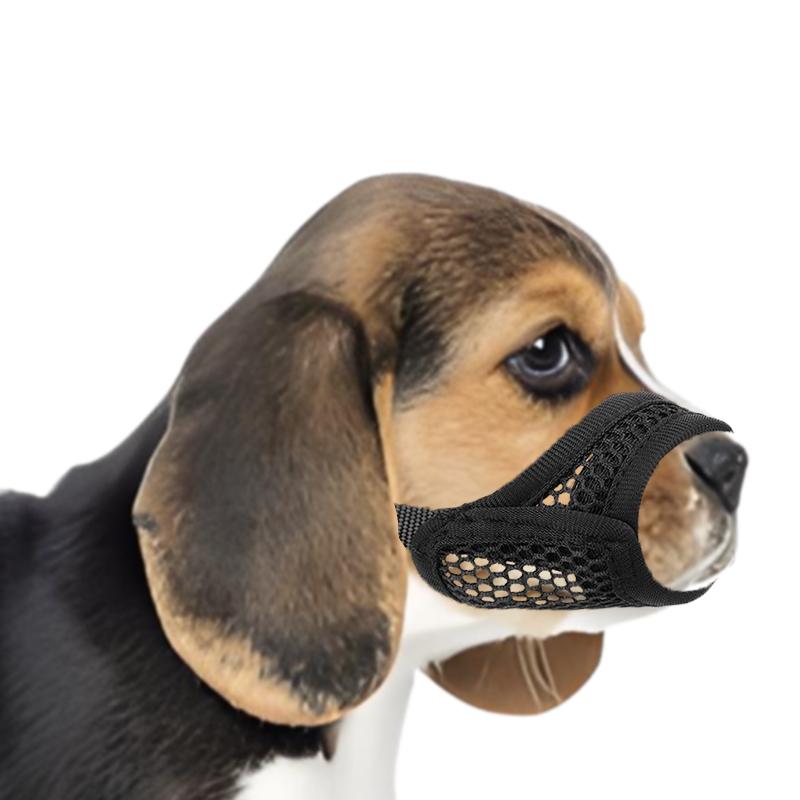 

Сетчатый намордник для собак с короткой мордой и маленьких/средних собак, защита от укусов, предназначен для брахицефальных собак, таких как чихуахуа, померанский шпиц S чёрный