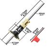 Wheel Marking Gauge Woodworking Scriber with 2 Replacement Cutters Solid Metal Bar Wood Scribe Tool for Carpenter.