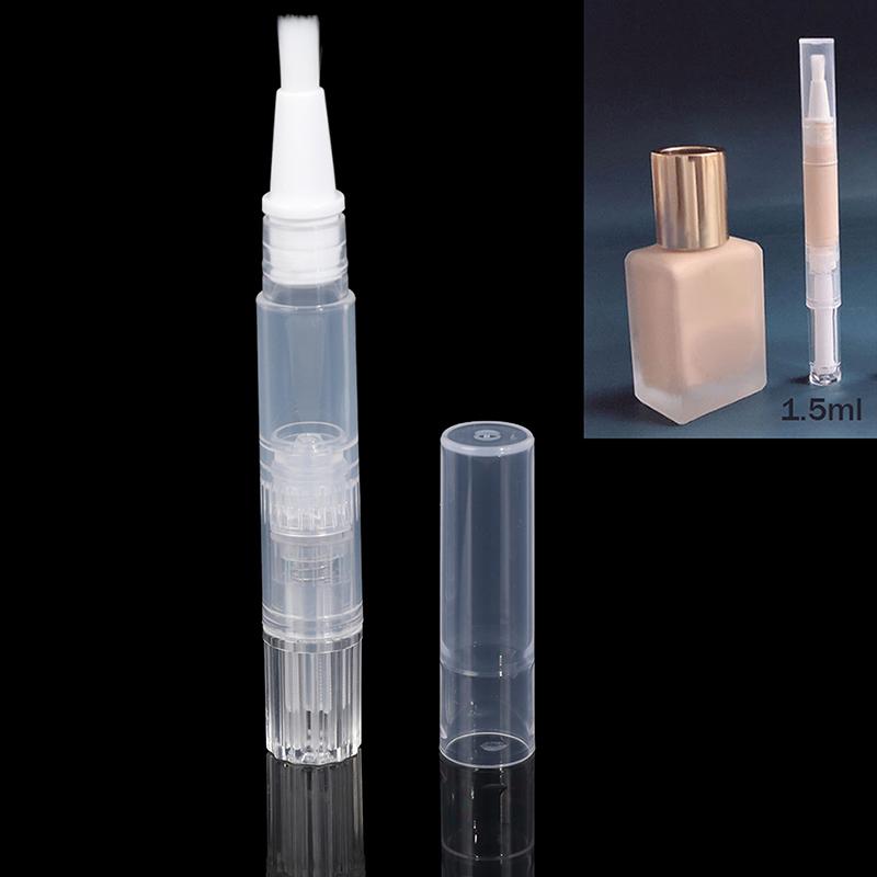 1.5Ml Travel Empty Twist Pen With Brush Cosmetic Container Nail Oil Lip Balm Tub