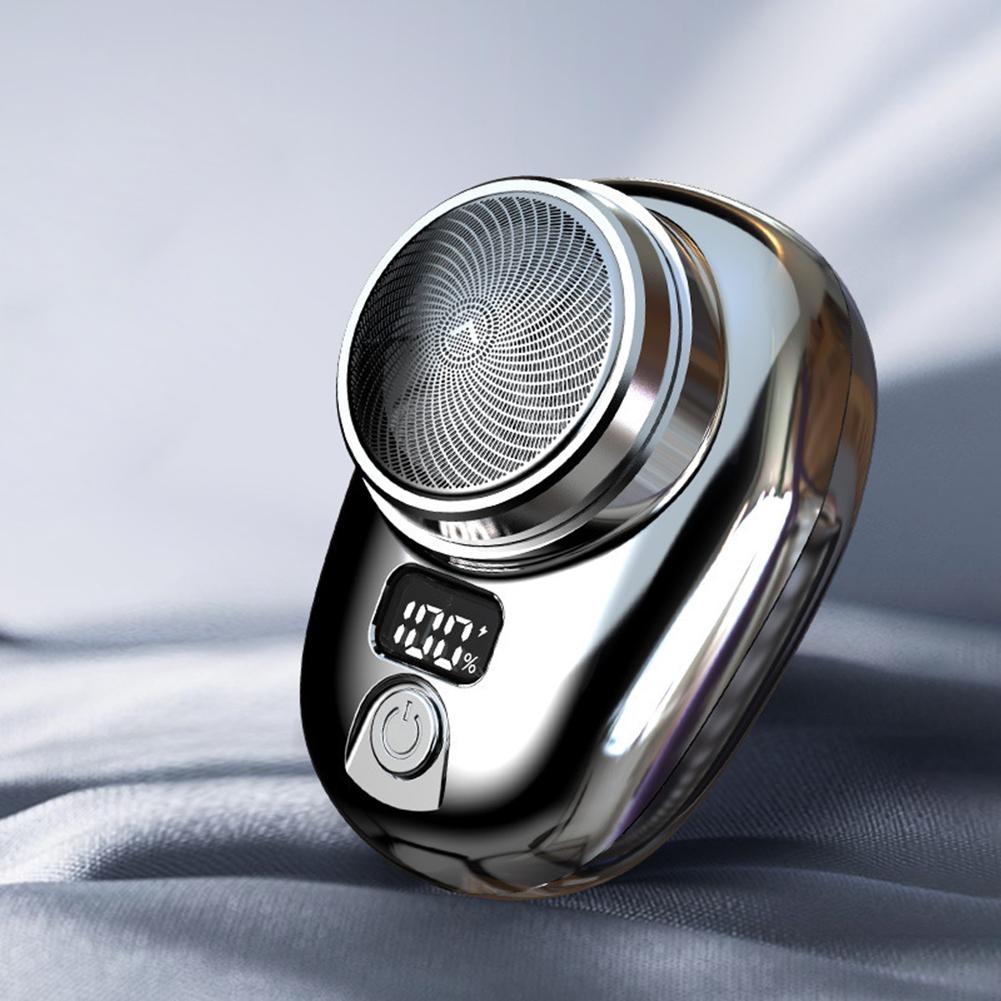 USB Rechargeable Beard Trimmer Cordless Travel Pocket Shaver Electric Razor Electric Mini Travel Shaver for Men Face Clean Shave