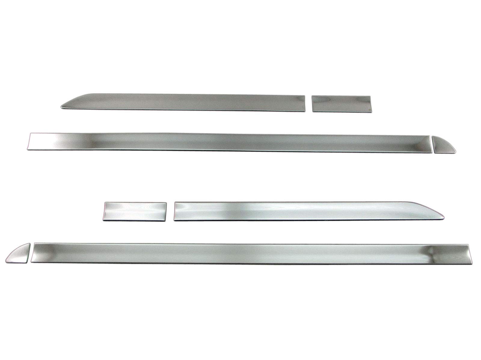 

BRIGHTZ Finish Stainless Steel Plated Side Door Moulds for NV100 Clipper DR17V DR17 DR R17 17 NV100 Clipper NV 100 Ultra-High (8-Piece Set)