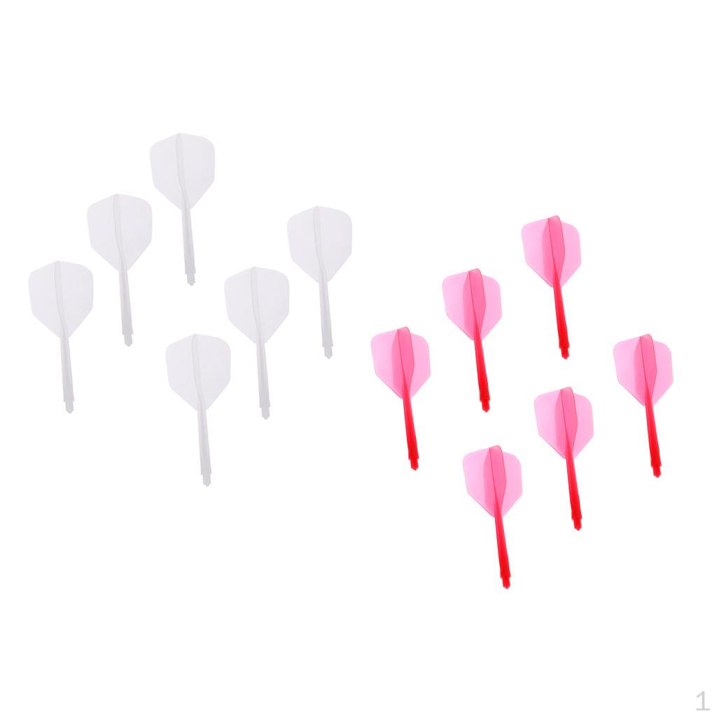 2 Sets 12 Pcs Transparent Shafts S Accessory ABS Plastic Stems Outdoor Sports Professional