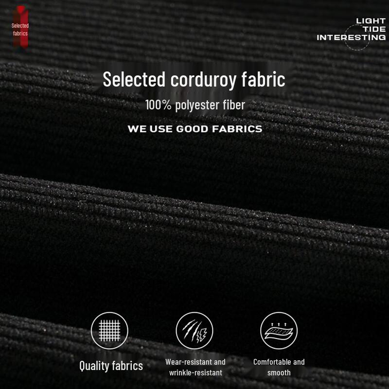 JEANSWEST Men's Loose Fit Corduroy Fleece-Lined Jogger Pants