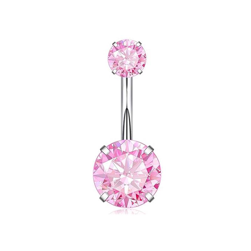 

Body Piercing Jewelry Belly Button Ring Navel Ring Western Classic Navel Stud One Size розовый