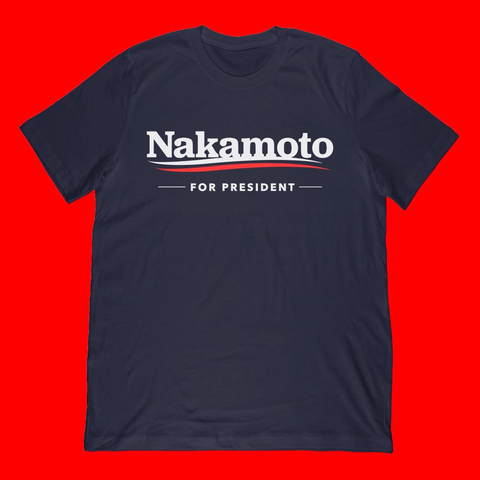 Nakamoto for President T-Shirt L
