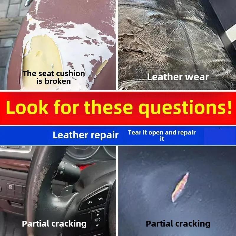 Self Adhesive Leather Repair Tape for Sofa Car Seats Handbags Jackets Furniture Shoes First Aid Patch Leather Patch DIY Black