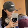 Fashion Hat New Hat Women's Old Washed Cotton Textured Baseball Cap Versatile Face Small Hat Women's Korean Edition Embroidered Cap