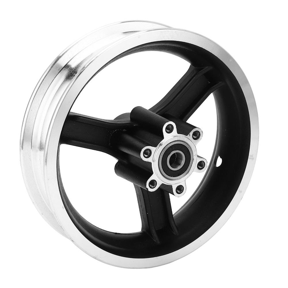 Mozzo Ruota Anteriore Scooter Elettrico in Lega di Alluminio 10 Pollici Senza Camera d'Aria Cerchione Mozzo Ruota E-Bike Ciclomotori