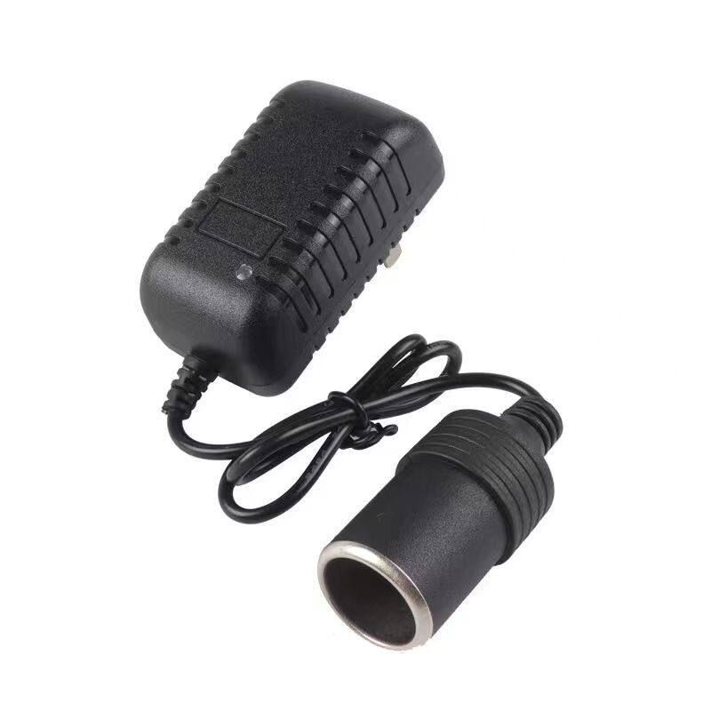 220V to 12V Car Cigarette Lighter Port Portable Car Air Pump Vacuum Cleaner Fan Refrigerator to Household Plug Adapter 12V20W Fan Dedicated