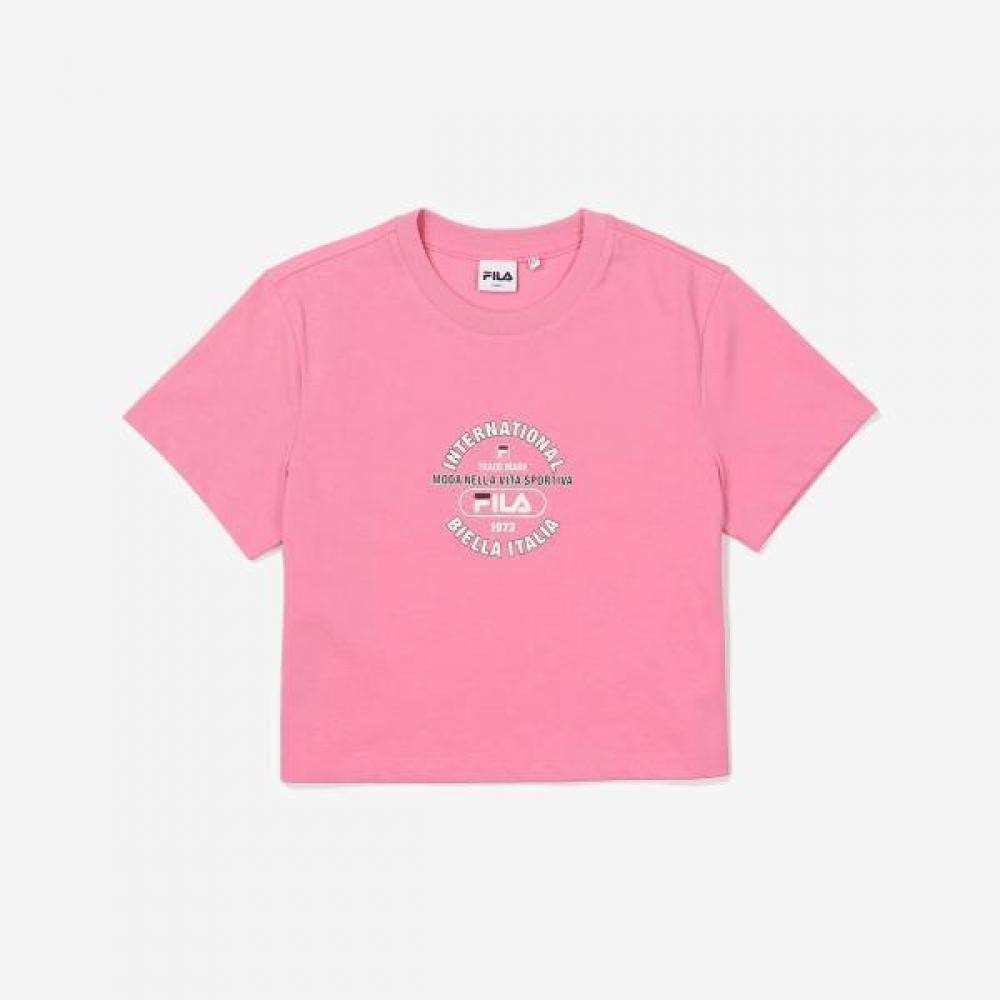 Укороченная футболка Fila Life Pink/095