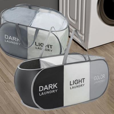 Oxford Cloth Dirty Clothes Storage Basket Large Capacity Foldable Toy Storage Basket with Handle Saving Space Laundry Basket