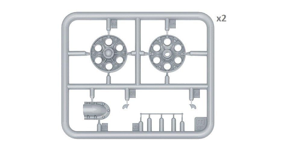 MiniArt Wheel Set Production Series Plastic Model Kit Parts MA35239 1/35 T-34 1942-43