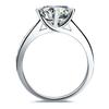 Engagement Ring Star Queen Luxury Genuine Silver NSCD Diamond Wedding Ring Women Anniversary Jewelry [THREE MAN]
