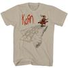 Unisex Shirt Cotton Oversize Large Size Korn Follow the Leader T Shirt Mens Licensed Rock N Roll Band Music Tee Sand
