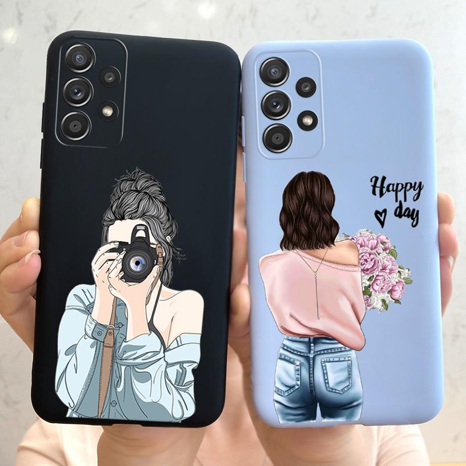 For Samsung Galaxy A13 A33 A53 A73 5G Case New Fashion Girls Soft Slim TPU Phone Case For Samsung A13 A 33 53 73 Back Cover Bags