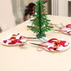 12PCS Xmas Cutlery Bag Santa Claus Knife Fork Storage Pocket Bag Christmas New Year Tableware Decorations Home Ornament