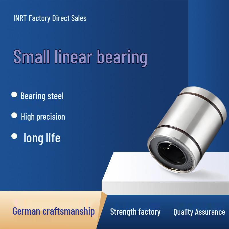 LM Series Linear Bearings, High-Precision, Wear-Resistant, Steel, Sizes LM3UU-LM10LUU
