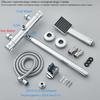 Thermostatic Shower Set Black/Chrome Brass Wall Mounted Bathroom Shower Thermostat Mixer Valve Handle Spray Bathroom Accessories