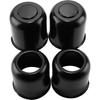 4Pcs 4.25inch Stainless Trailer Wheel Center Caps Push Through Center Hub Cap for Truck SUV RV Wheel Rim, Combination of Removable and Open End Matt