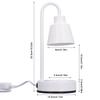 Candle Warmer Lamp Aromatherapy Dimmable Electric Wax Warmer Lamp with Timer and 2 Bulbs for Bedroom Living Room Home Decor US Plug 110V