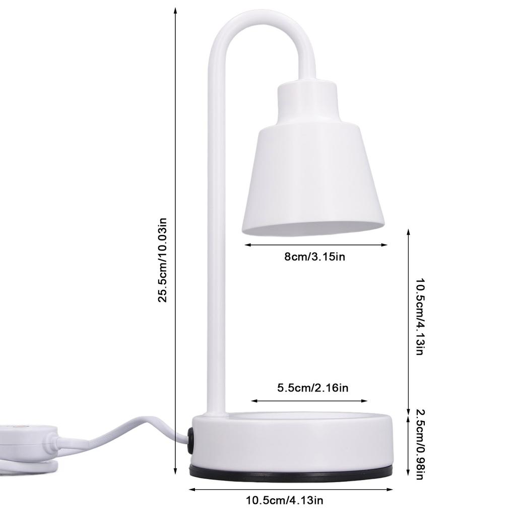 Candle Warmer Lamp Aromatherapy Dimmable Electric Wax Warmer Lamp with Timer and 2 Bulbs for Bedroom Living Room Home Decor US Plug 110V