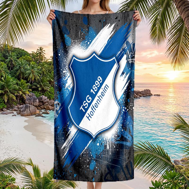 TSG Hoffenheim FC Print Quick Dry Beach Towel Microfiber Absorbent Portable Travel Swimming Towel