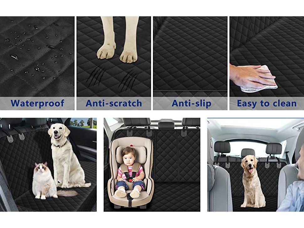 Dirtproof Waterproof Rear Seat Pet Mat for Dogs - Car Protector