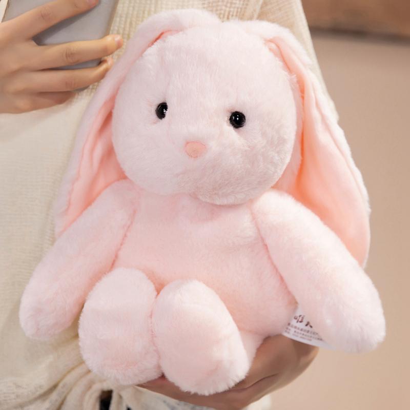 Accompany And Comfort Collection Fluffy Rabbit Plush Doll Cute Soft Rabbit Plush Rabbit Stuffed Doll Cute Gift For Kids  Girls