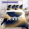 Set Lenzuola Stampato FC Zürich 3 Pezzi Copripiumino Traspirante con Federe Biancheria da Letto Decorativa per Camera da Letto Casa