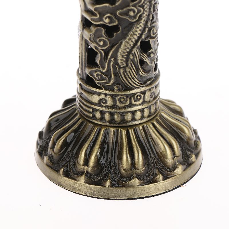 Retro vertikální kadidlo, Buddha, srdce, sútra, drak, fénix, sloup, kovová vonná tyčinka, domácí kancelář, obřadní dekorace