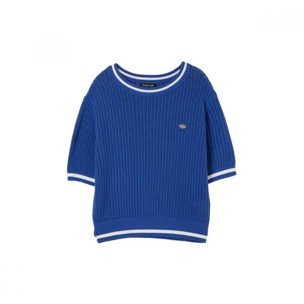 LAP Color Block Short Sleeve Knit As2kh466
