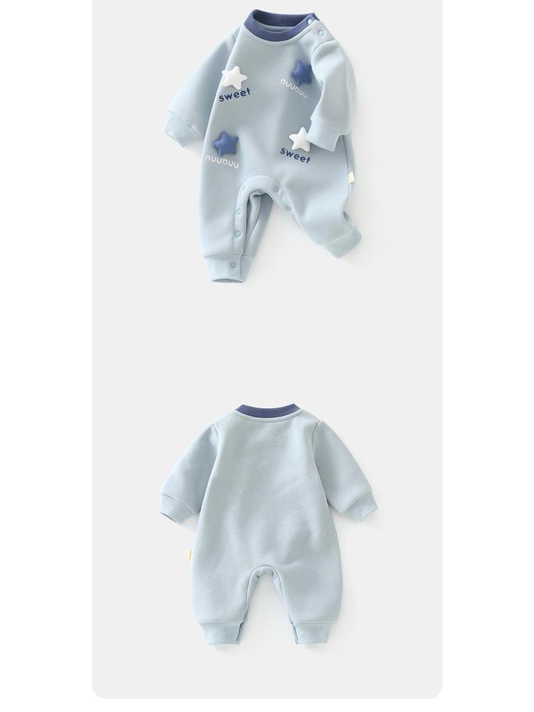 DUUDUU Unisex Baby Jumpsuit 2025: Newborn Long-Sleeve Romper for Autumn/Winter
