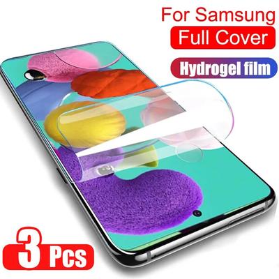 3Pcs Hydrogel Film For Samsung Galaxy A51 A32 A52 A50 A40 A20e A72 A10 A21s Screen Protector On Samsung A51 A71 A32 5G No Glass