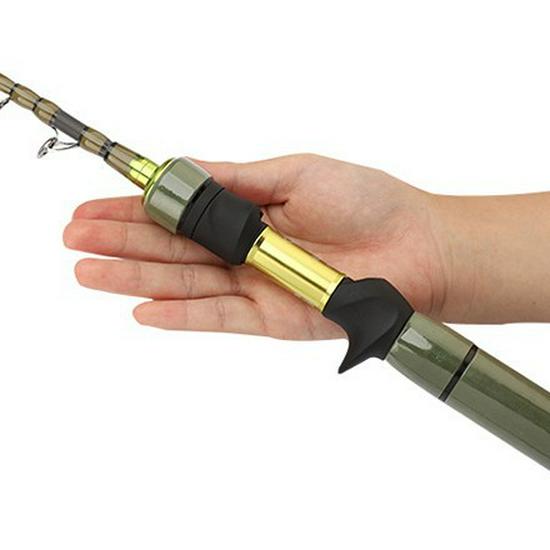 Tragbare Ultrakurze Teleskopische Mini-Spinnrute für Fliegenfischen