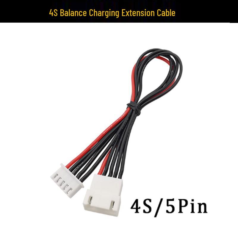 Model Airplane LiPo Battery Charger Extension Cord: Dual-Head Balance Wires for 1S-8S