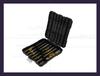 99 Pieces Titanium Twist Drill Bit Set High Speed Steel 1/16 To 3/8 Inch for Wood Cast Iron Durable Anti Rust
