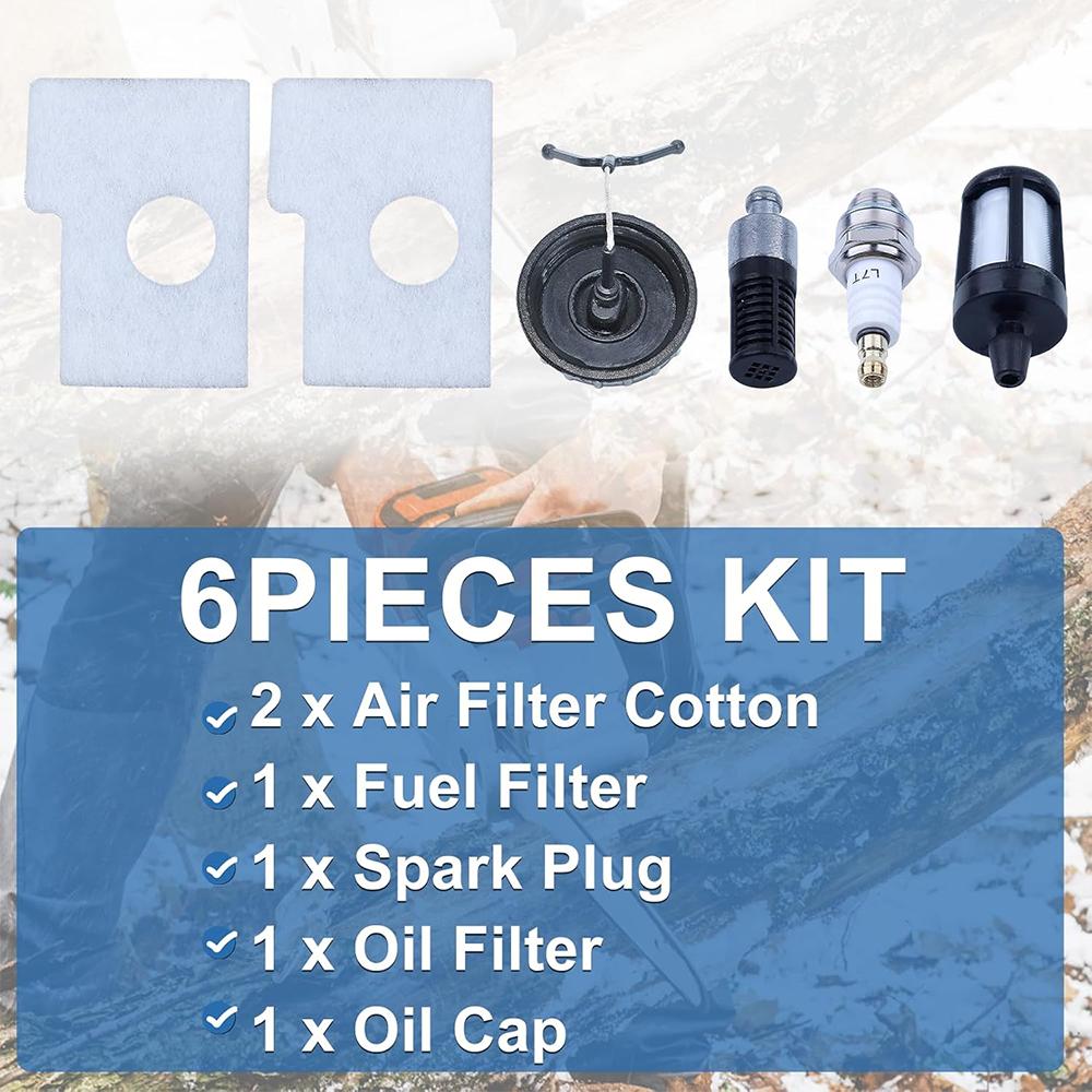 MS170 MS180 Air Filter Tune Up Kit for STHIL 017 018 Chainsaw Parts 1130 124 0800 Spark Plug Fuel Filter Oil Filter Oil Cap Fuel Tank Caps3