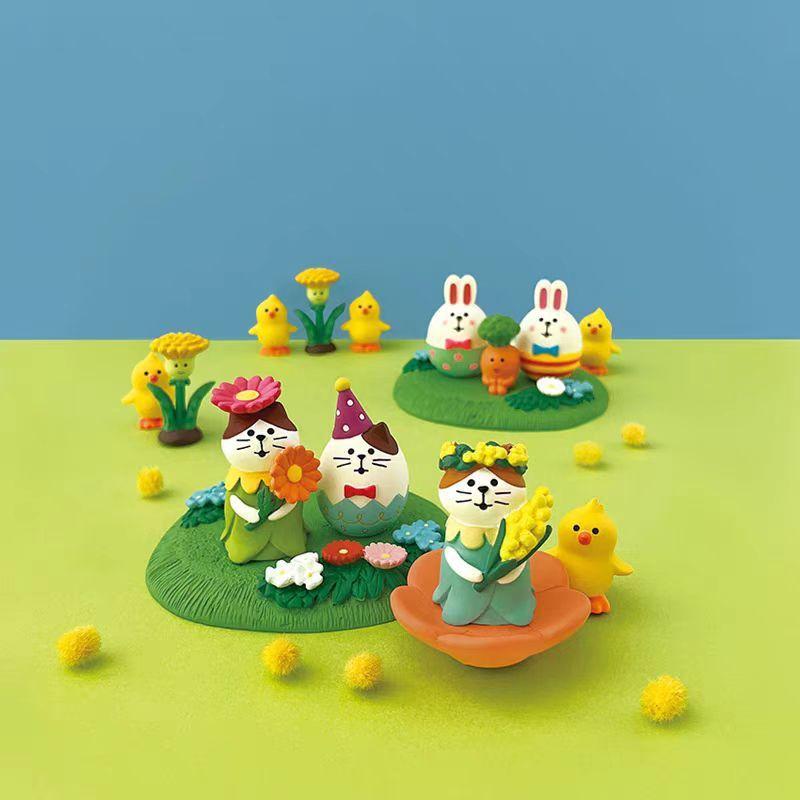 Zakka Cat Resin Figurine With Cute Design For Home Decor Collectors