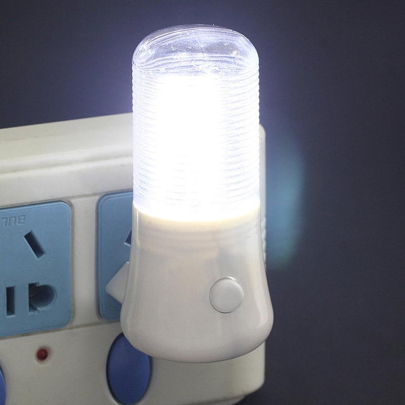 3W Plug-in Wall Manual On/Off Switch LED Night Light Soft White