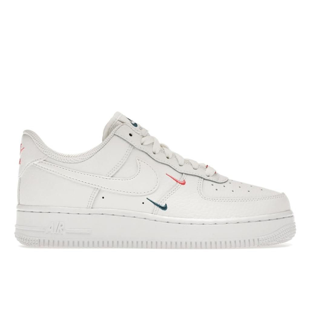 Nike  Air Force 1 07 Essential Summit White Solar Red Women Sneakers CT1989-101
