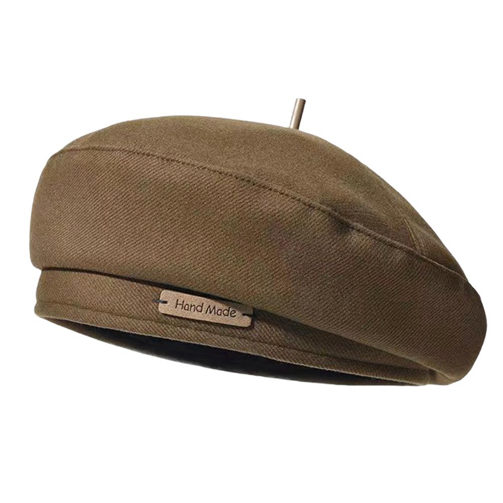 

Autumn Winter New Fashion Berets Retro British Style Painter Artist Caps Women Elegant Solid Color Octagonal Panama Beret Hats кавовий