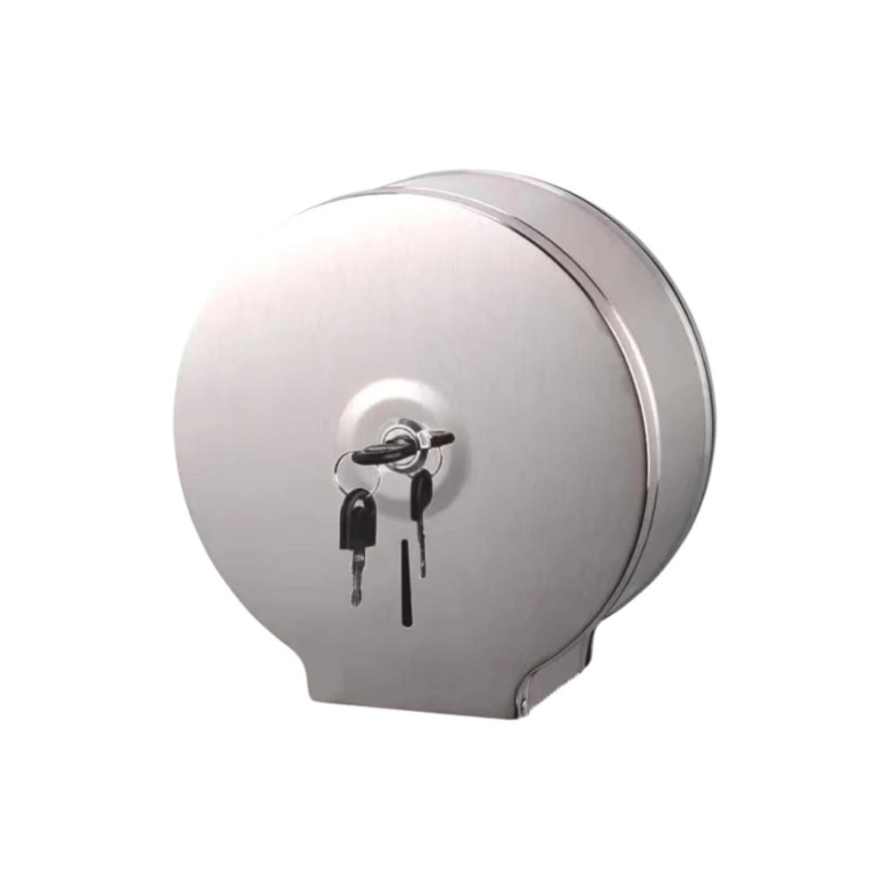 

Stainless Steel Toilet Paper Roll Box Wall Mount Serrated Paper Outlet Paper Towel Dispenser with Key Waterproof