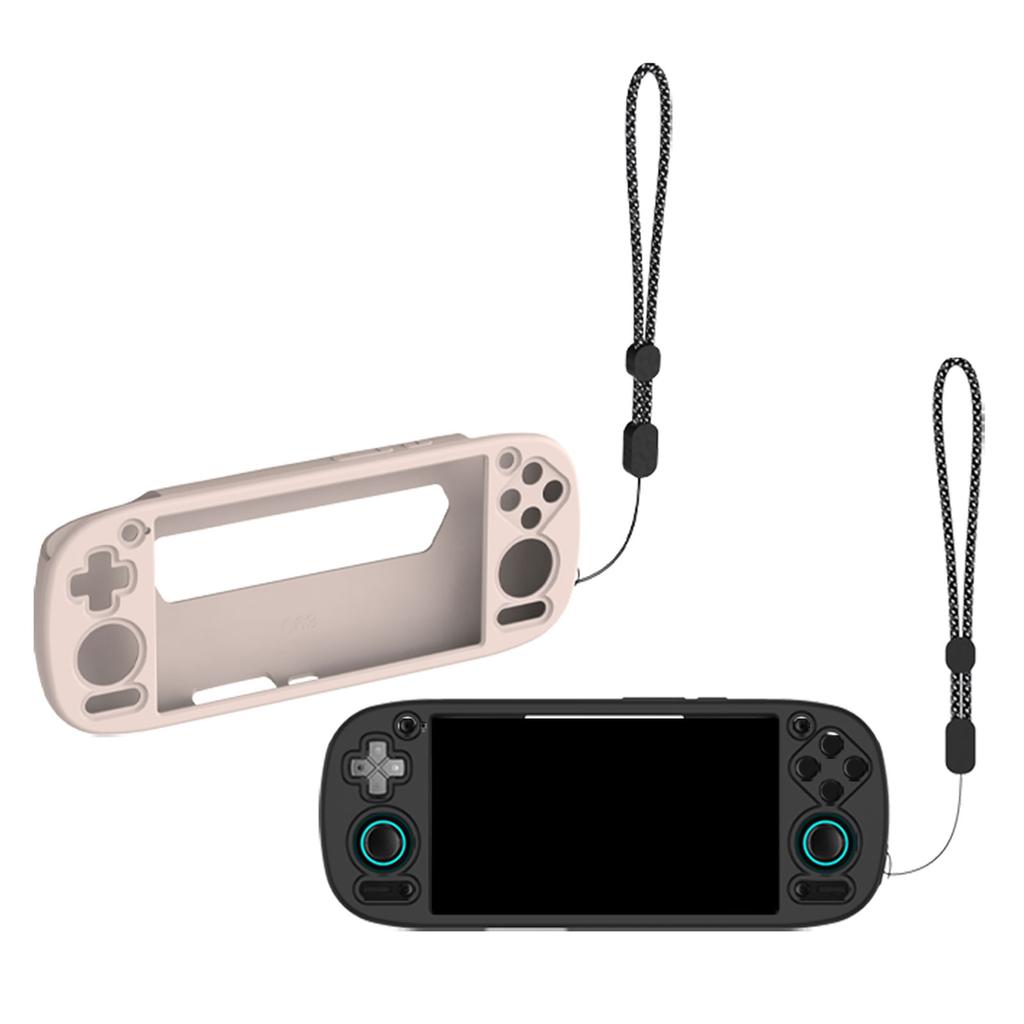Gamepad Housing Silicone Protector Cover with Lanyard for Retroid Pocket 5 Console Scratchproof Shell Protective Sleeve