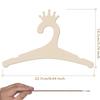 5/10pcs Wooden Baby Hangers Kids Clothes Storage Hanger for Nursery Children Hangers Toddler Infant Portable Coats Home Rack