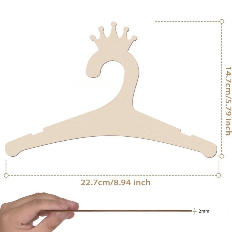 5/10pcs Wooden Baby Hangers Kids Clothes Storage Hanger for Nursery Children Hangers Toddler Infant Portable Coats Home Rack