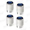 AUM1 Aluminum For Mopar Performance Logo Ram Charger Chrysler Cherokee 4pcs Car Decor Wheel Tire Valve Caps Stem Cover Accessories