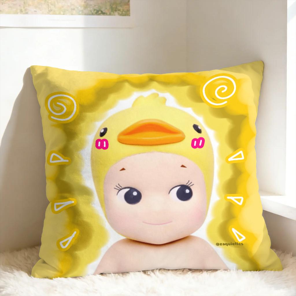 Cute S-Sonny Fruits A-Angles Pillow Case Comfy Pillow Cover Cute Funny Pillowcases For Wedding Party Home Decor