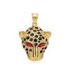 Vintage Stainless Steel Leopard Head Pendant Necklace Gothic Hip Hop Classic Animal Necklaces for Men Fashion Party Jewelry Gift